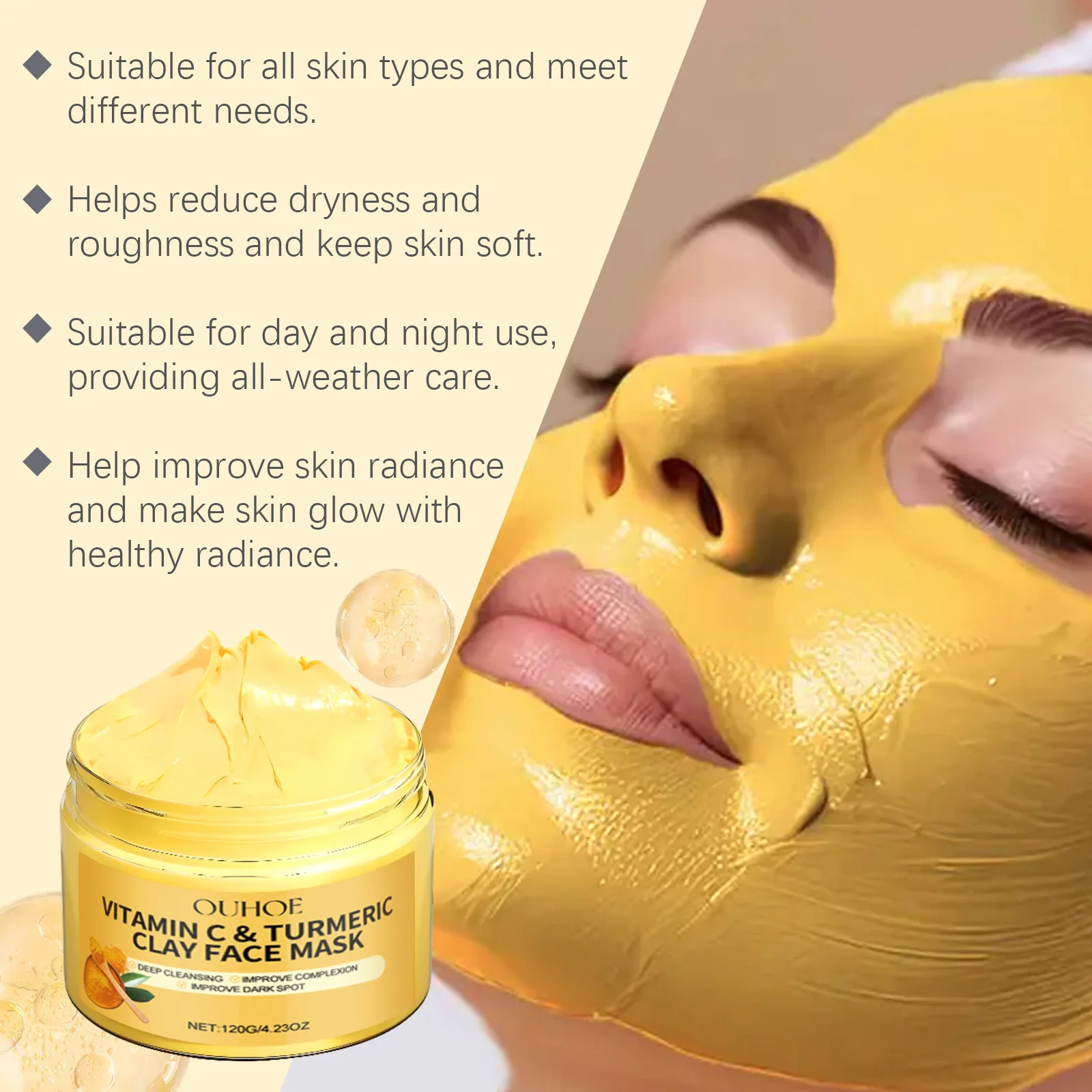 Vitamin C Turmeric Mud Mask Ex - Dust Mask Construction review and price