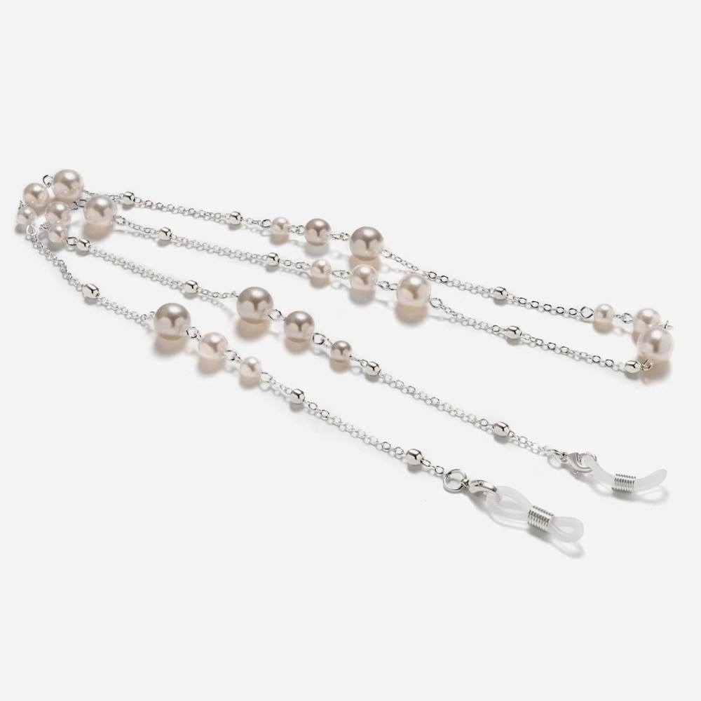 Trendy Pearl Beaded Sunglass C - Mask Lanyard Adjustable review and price