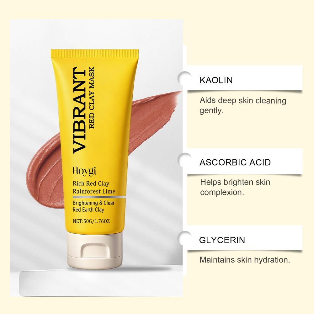 Vibrant Red Clay Mask - Natura - Dust Mask Construction review and price